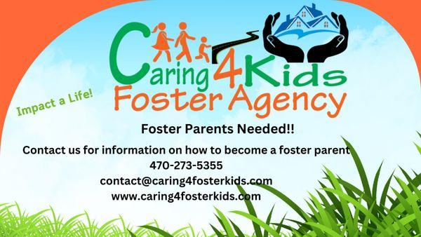 Caring 4 Kids is looking for Foster Parents