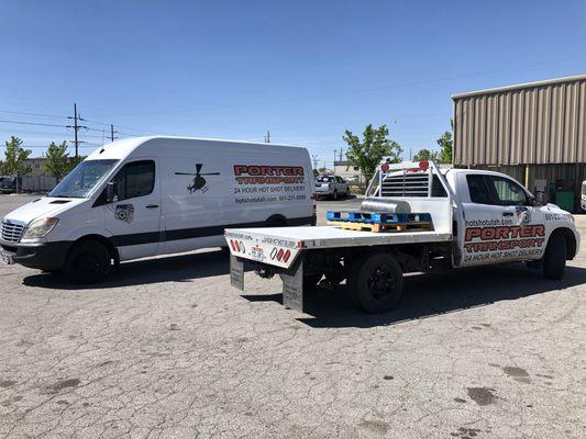 Small Flatbed Hot Shot and Sprinter Van Expedite - 3500 lb capacity