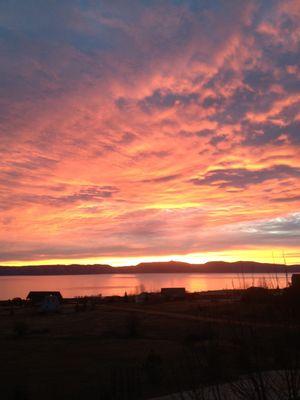 Amazing bear lake sunrise