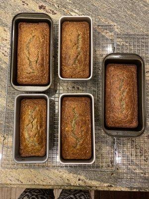 Banana Bread (made without gluten & dairy option available)