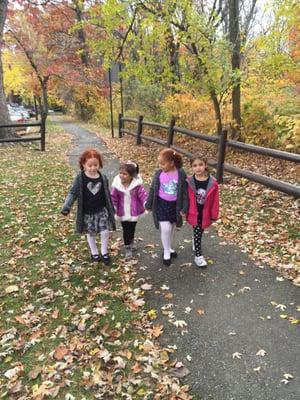 Fall Nature walk. Fun with friends