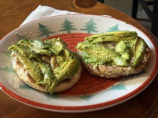 Avocado bagel