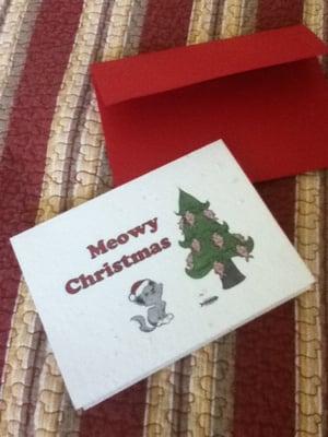 Grow-a-note Christmas Card