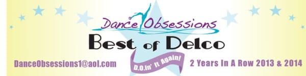 Best Dance Studio in Delco, 2 years in a row