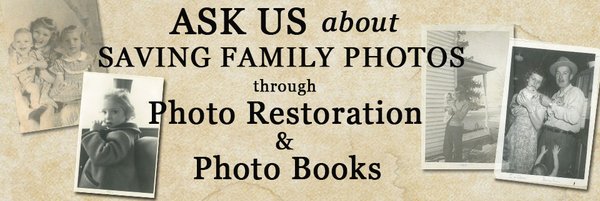 We aren't just a photo printer and film processor!  We can help you with your archival and restoration projects too!!