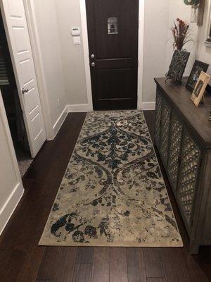 They Turned my dream rug that was too big into the perfect size for my entrance and made another rug out of it for my hallways