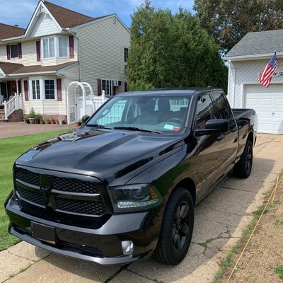 Reviving the shine on this black on black Ram and the results were glass!