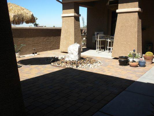 Paver court yard addition.