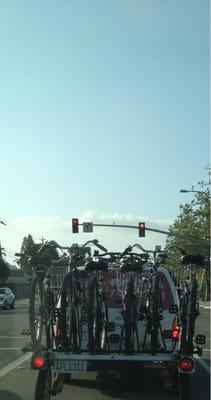 Bike valet service from our last winery stop! Walter from Wally's is super awesome!