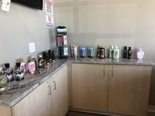 Designer Skin, Swedish Beauty, California Tan, Australian Gold and other designer, professional-quality tanning lotions and products