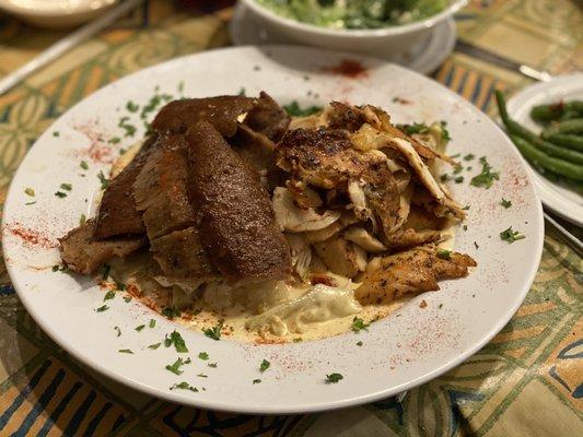 Serop's Pasta, hold the pasta, over Eggplant Medallions.