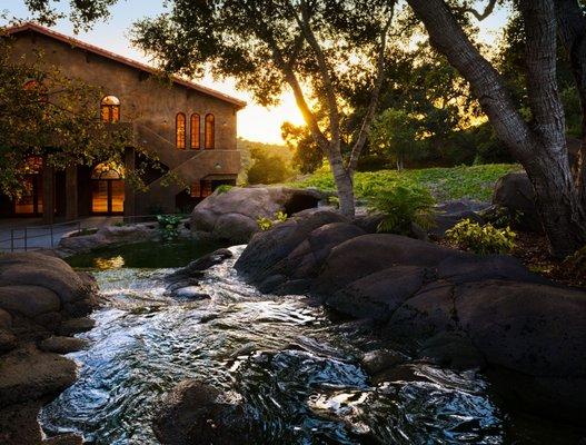 Villa Loriana at sunset