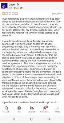 These are my original review and updated review, that may have been removed.  Please choose another law firm!