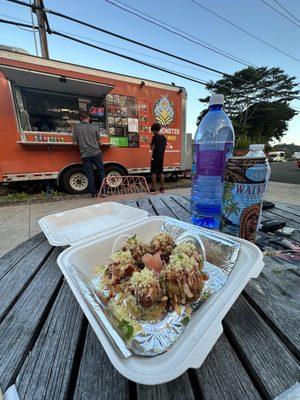 Sunrise Roll and coconut water