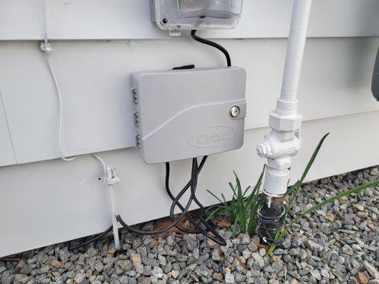 Low profile wifi box install