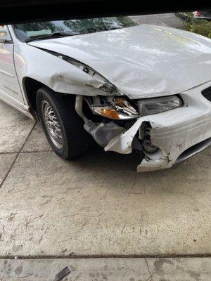 Right side quarter panel with head light hood and 1/4 of front bumper with 70,000+ miles