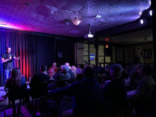 Delirious Comedy Club's expanded showroom at Hennessey's Las Vegas serving delicious food, great drink prices and hysterically funny comedy!