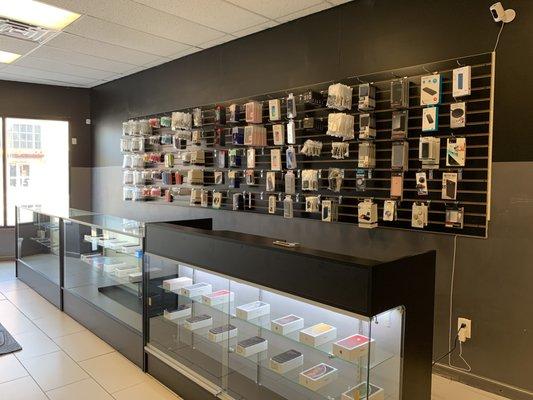 We have the latest iPhone and android accessories! We also sell the master iPhone and we have a variety of unlocked phones