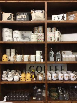 Mugs galore!! Pet bowls & canisters too!