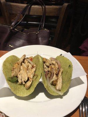 Chicken fajita. 2x1 on Tuesday and $1.50 beer; can't get better than this!