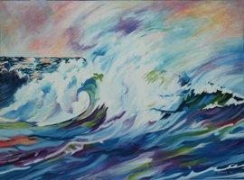 "The Wave," by Kate Yorke - for the "Transported Away" exhibit opening Sat., Oct. 14