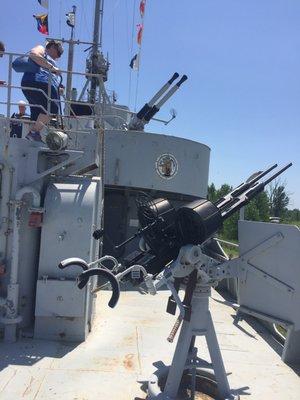 Guns on Ship