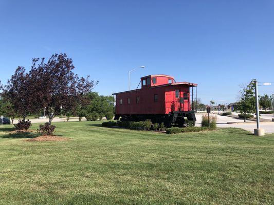 Real life size train decoration for freedom Park