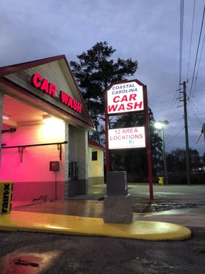 Car wash entrance