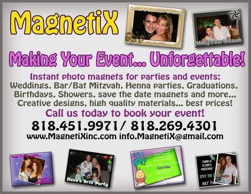 Call us today to book your event!!!