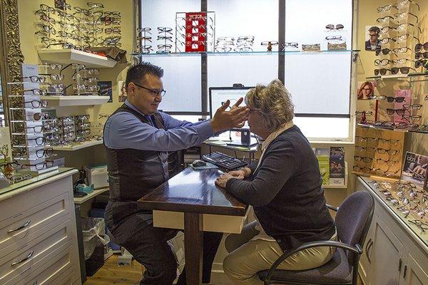 Need an adjustment? Come meet with our opticians Hector and Don