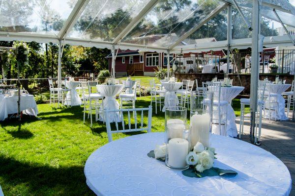 Birch Tree Wedding 
Clear Span Tent