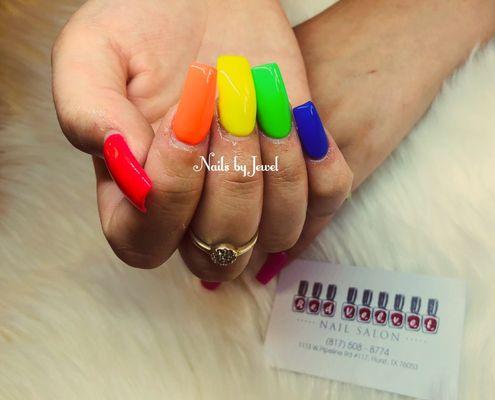 Colorful nails