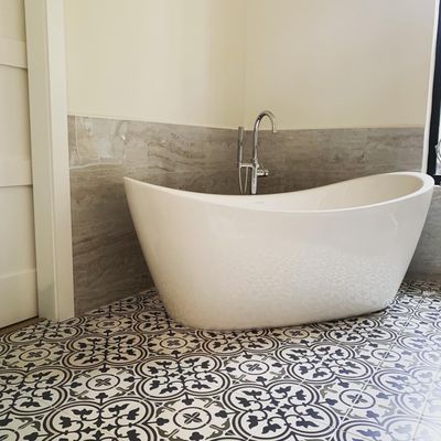 Free standing bathtub from recent Delray Beach remodel!