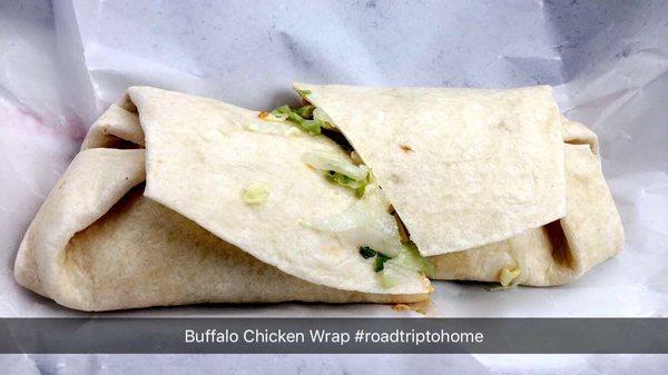 Buffalo Chicken Wrap - the wrap was dry and bit hard