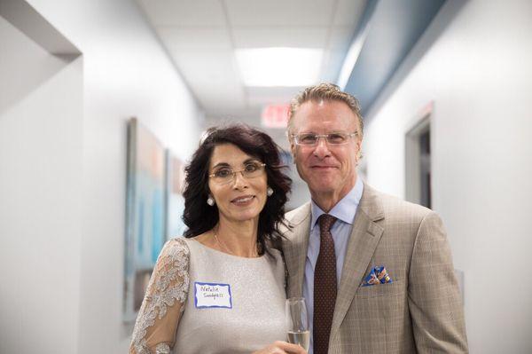 Dr. Snodgrass and his wife Natalie.