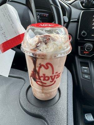 Regular chocolate shake (free birthday dessert)