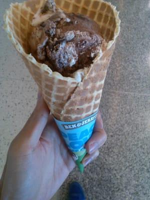 Two scoops with waffle cone :)