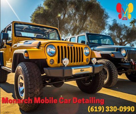 Bring some shine to your jeeps! We not only will provide with a great detail, but we can setup regular appointments for you vehicle!