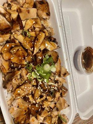 Large teriyaki chicken bowl, perfect for sharing