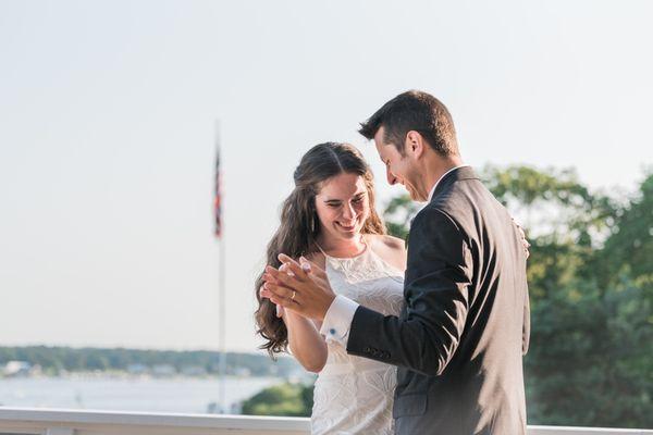 Inn at Mystic - Haley Mansion. First dance photos!