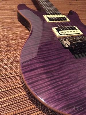 Paul Reed Smith Custom 24 SE
http://rustyfrets.com/collections/guitars/products/prs-se-floyd-custom-24-amethyst