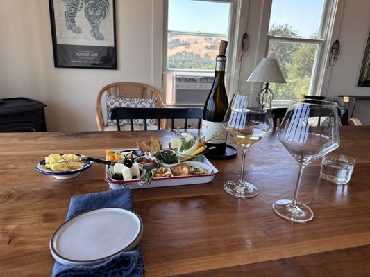 Delectable food pairings with the wine tastings