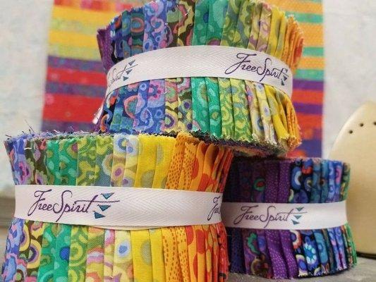 Kaffe Fassett Jellyrolls!  We offer all kinds of pre-cut quilt kits!