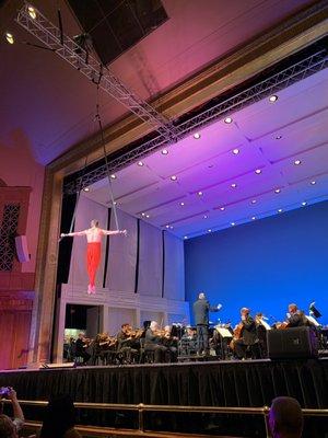 Winston Salem Symphony at R. J. Reynolds Auditorium with Chelsea Tipton II and Santa! A Carolina Christmas with Cirque de la Symphonie