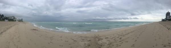 Beach before a rain storm, love the rain.