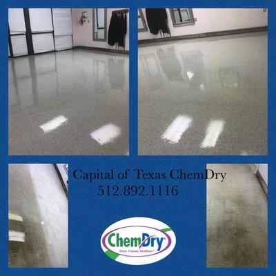 VCT floors that were long over due for cleaning! They cleaned up beautifully!!