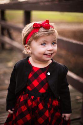 Portrait of sweet little Kensi taken at West Main Park in Visalia, CA