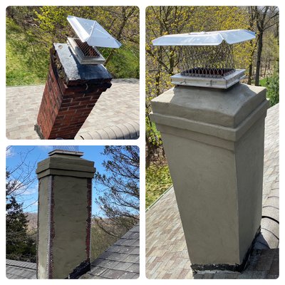 Chimney stucco