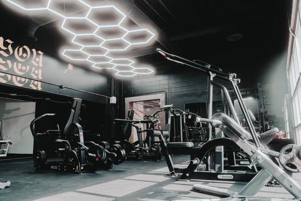 State of the art weight room adjacent to the boxing gym.