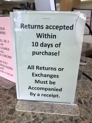 Return policy